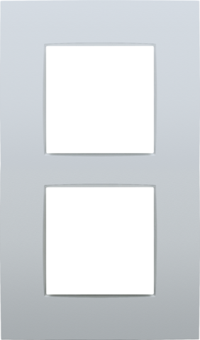 TWEEVOUDIGE AFDEKPLAAT MET 60MM CENTERAFSTAND, VERTICAAL