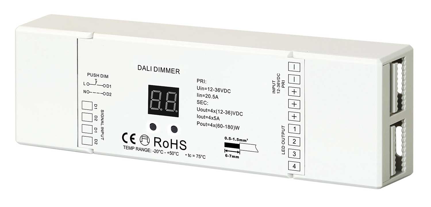 Voor het regelen van monochrome en RGB(W) armaturen