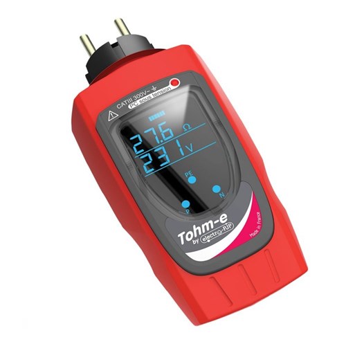 Aardlustester via stopcontact met RCD te