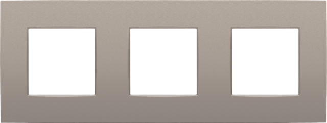 Drievoudige afdekplaat, 71 mm centerafstand, Niko Intense br