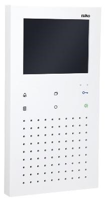 Compacte handsfree videobinnenpost met kleurenscherm en menu