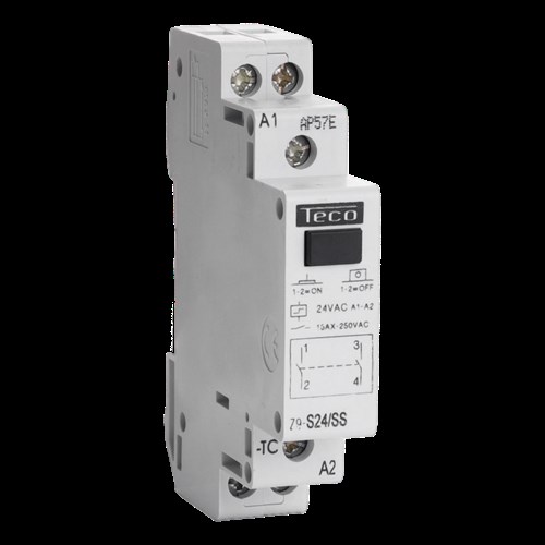 Impulsrelais Teco 24VAC 16A 2NO