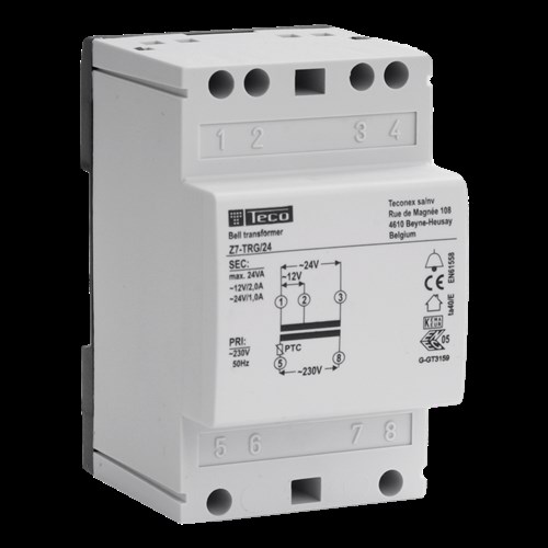 Beltransformator Teco 24VA 230VAC-12/24VAC