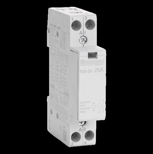 Contactor f.distrib. board 25A 220-240V 50Hz 2no