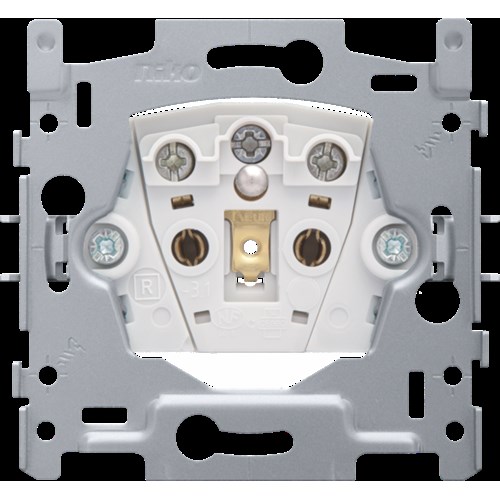 Sokkel voor stopcontact met penaarde en beschermingsafsluite