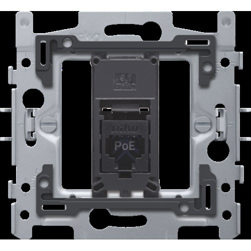 1 RJ45-aansluiting UTP Cat. 6, klaar voor PoE++, vlakke uitv
