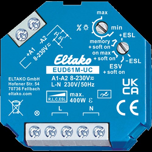 Multifuncton. univ. inbouwdimmer +ESL PMosfet 500W