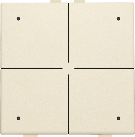 Viervoudige drukknop met leds en comfortsensoren voor Niko H