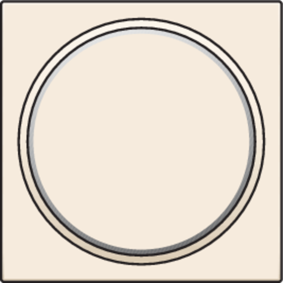 Niko 100-64006: Afwerkingsset met doorschijnende ring zonder symbool voor drukknop 6 A met amberkleurige led met E10-lampvoet, cream - Image 2