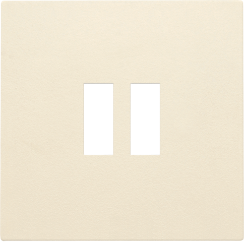 Afwerkingsset voor dubbele USB-A-lader, cream