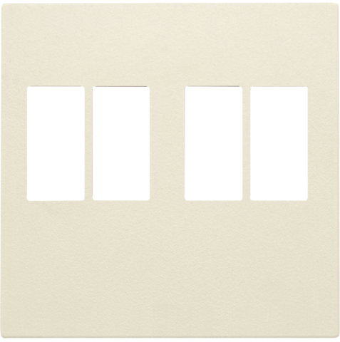 Afwerkingsset voor tweevoudige luidsprekeraansluiting, cream