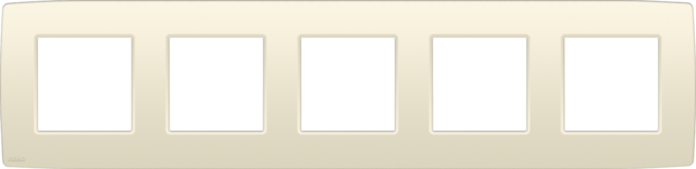 Vijfvoudige afdekplaat, 71 mm centerafstand, Niko Original c