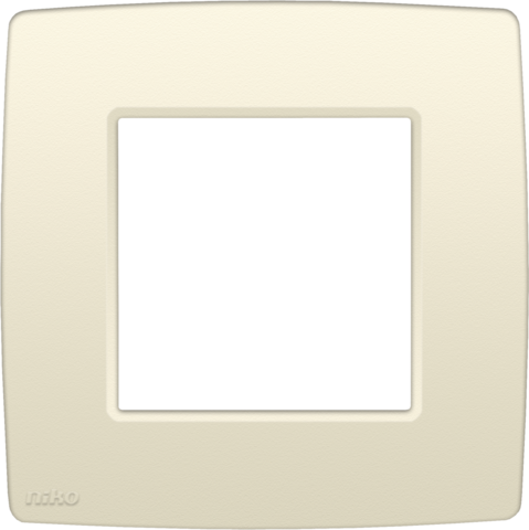 Enkelvoudige afdekplaat, Niko Original cream