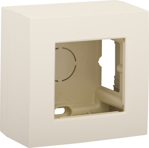 Enkelvoudige opbouwkit voor één inbouwfunctie, cream