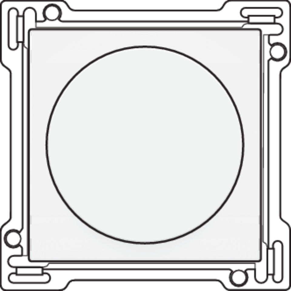 Niko 101-31000: Afwerkingsset voor draaiknopdimmer of snelheidsregelaar, incl. draaiknop, white - Image 2