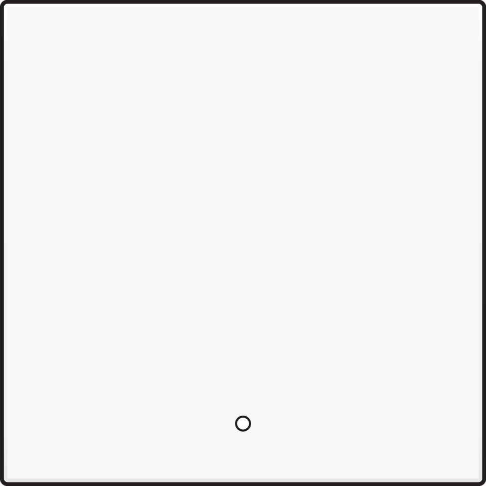 Niko 101-32002: Afwerkingsset met lens voor een enkelvoudige elektronische schakelaar of drukknop, white - Image 2