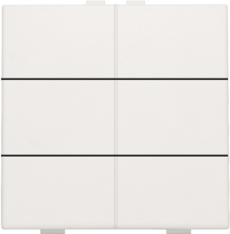 Zesvoudige drukknop voor Niko Home Control, white