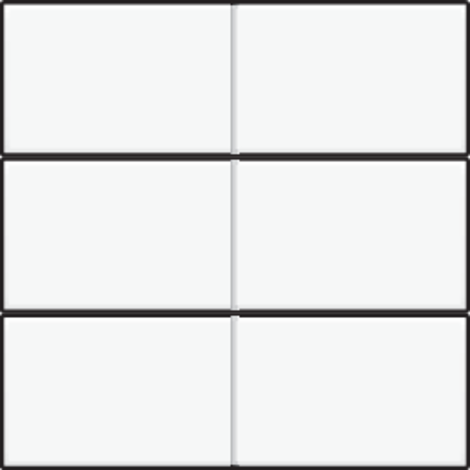 Niko 101-60050: Afwerkingsset voor 6-voudige potentiaalvrije drukknop 24 V, white - Image 2