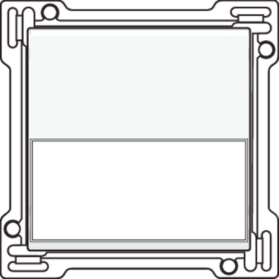 Niko 101-60905: Afwerkingsset met tekstveld voor enkelvoudige schakelaar of drukknop, white - Image 2