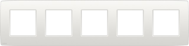 Vijfvoudige afdekplaat, 71 mm centerafstand, Niko Original w