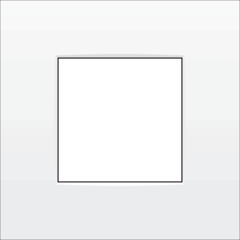 Niko 120-76100: Enkelvoudige afdekplaat, Niko Intense white - Image 2