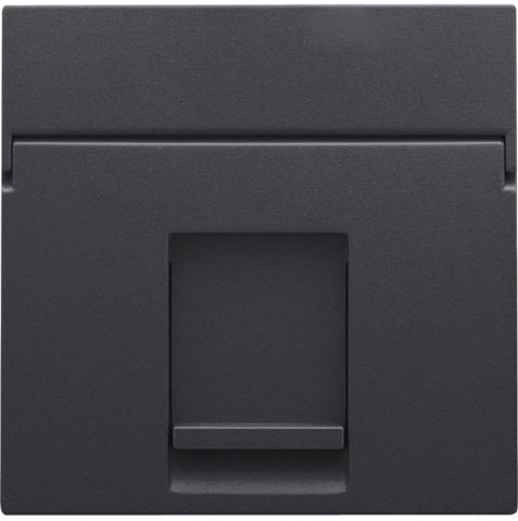 Centraalplaat data 1x RJ, anthracite coated