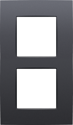 Tweevoudige afdekplaat, 60 mm centerafstand, verticaal, Niko