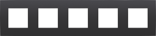 Vijfvoudige afdekplaat, 71 mm centerafstand, Niko Intense ma