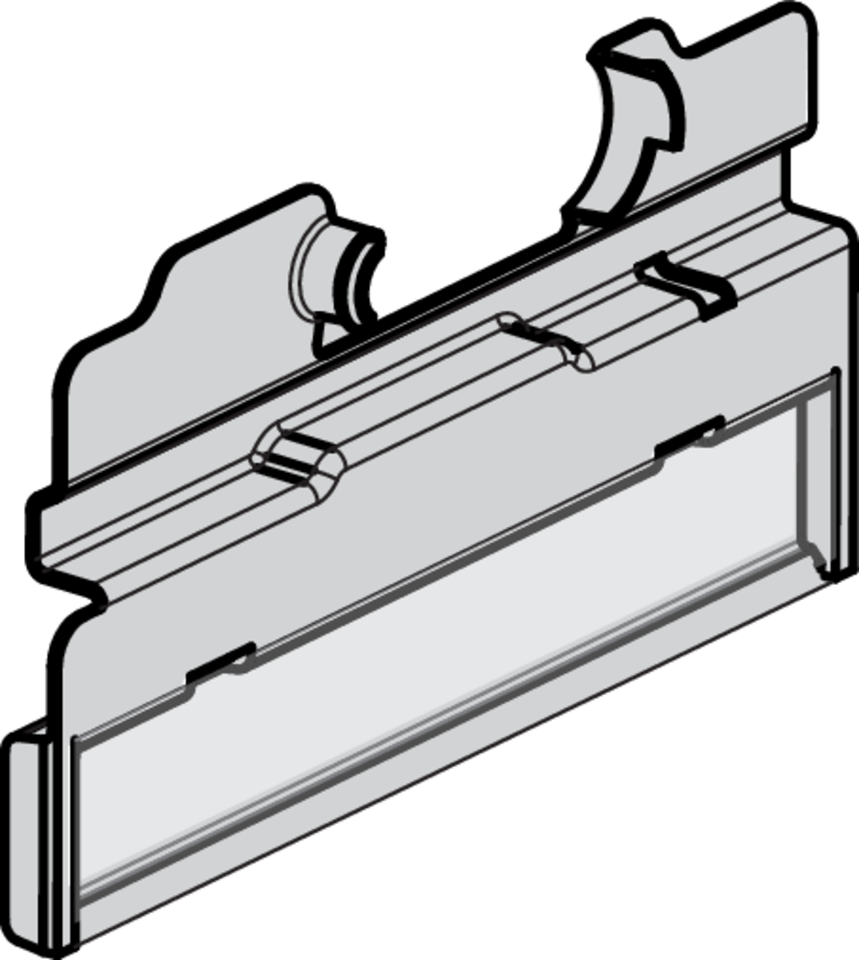Niko 170-00096: Transparante labeldrager voor het labelen van inbouwfuncties - Image 2