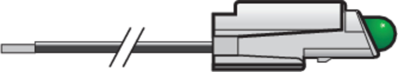 Niko 170-37823: Verlichtingseenheid met draden 230V met groene led voor schakelaars en drukknoppen of voor gebruik in installatiekanalen - Image 2