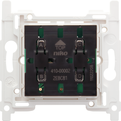 Sokkel voor draadloze schakelaar met 4 bedieningsknoppen