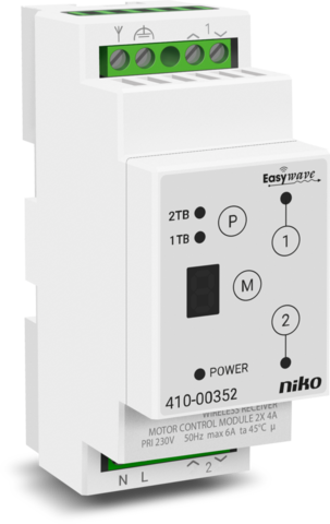 Draadloze 2-kanaalsontvanger voor motorsturing
