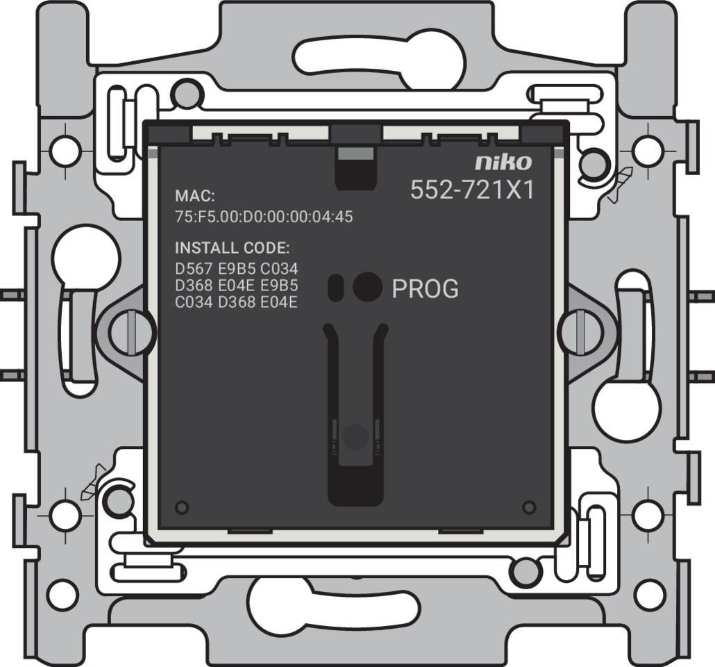 Niko 552-72101: Geconnecteerde enkelvoudige schakelaar, sokkel, 10 A, 60 x 71 mm, klauwbevestiging, Zigbee® - Image 2