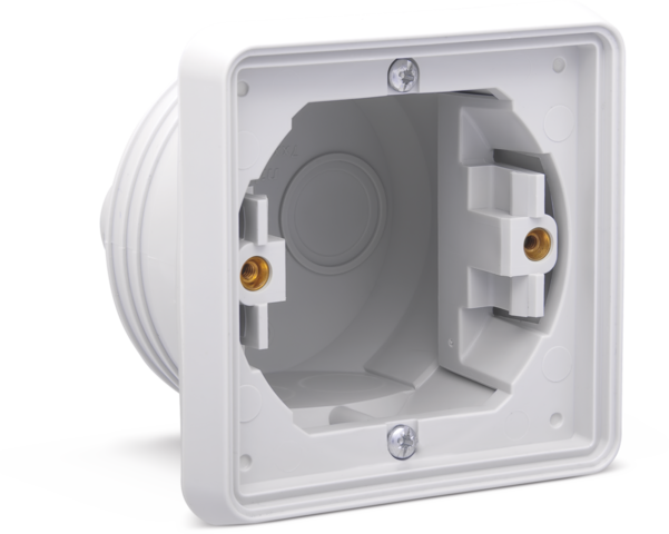 Spuitwaterdichte enkelvoudige inbouwdoos voor een functie, g