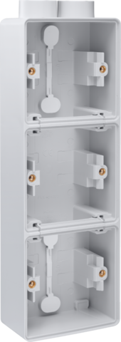 Spuitwaterdichte drievoudige verticale opbouwdoos met één tw