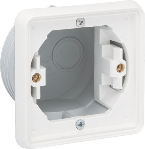 Spuitwaterdichte enkelvoudige inbouwdoos voor een functie, w