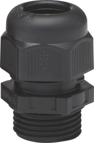 Spuitwaterdichte M20-wartel, zwart