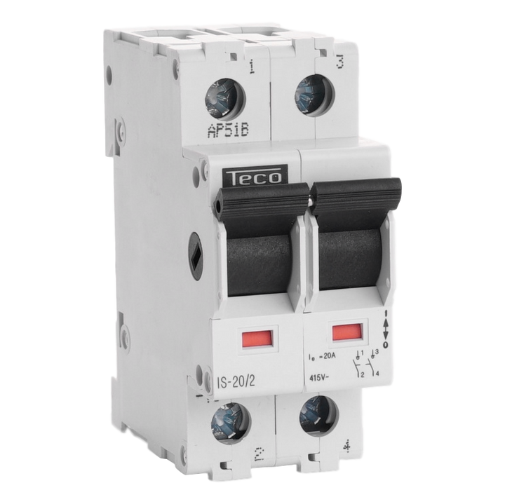 Scheiderschakelaar Teco 2P 20A